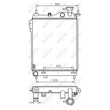 Radiatore motore NRF per